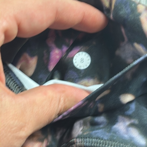 Lululemon Fast & Free Crop II Nulux 19" Peony Multi - Picture 6 of 6